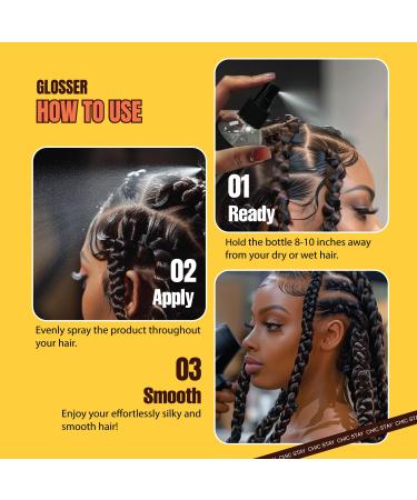 Lela Beauty Keep It Shiny Glosser - Anti-Frizz High Shine Spray with Coconut & Jojoba Oil Lightweight & Residue-Free Hair Shine Serum 240mL/8.1 fl oz - Buy Online on GoSupps.com