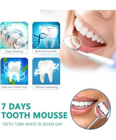 Lenaro Probiotics Teeth Whitening Mousse - Herbal Brightening Oral Repair Refreshing Breath & Foam (2-Pack) - International Shipping - Buy Online on GoSupps.com