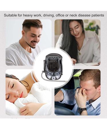 SSDDDLZEQ Cervical Support Traction Device - Adjustable Neck Pain Relief Bandage for Stabilizing & Stretch-Corrective Therapy - Buy Online on GoSupps.com