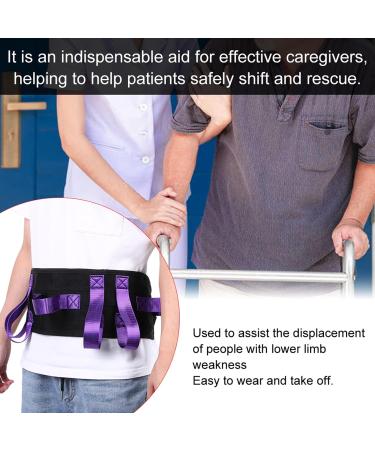 Waist Traction Belt for Seniors - Durable Soft Nylon Safety Aid for Easy Mobility & Transfers (Purple) - Buy Online on GoSupps.com
