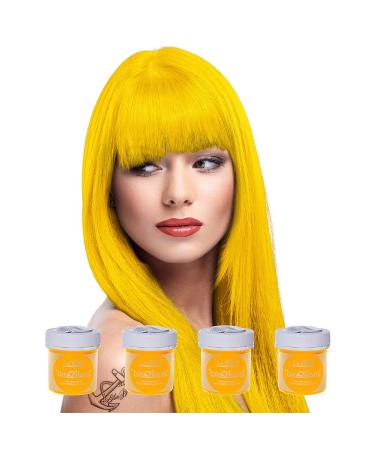 La Riche Directions Semi Permanent Bright Daffodil Hair Colour Dye x 4