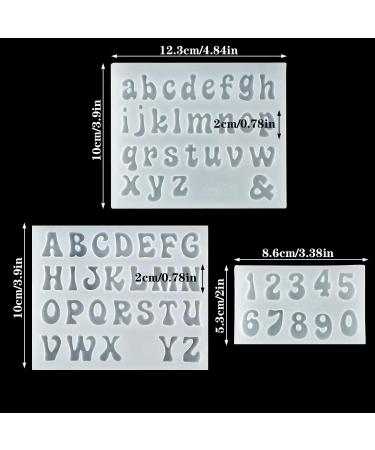 Palksky 3Pcs Mini Letter Resin Molds - Silicone Alphabet Epoxy Casting Mold for DIY Jewelry & Crafts - Buy Online on GoSupps.com