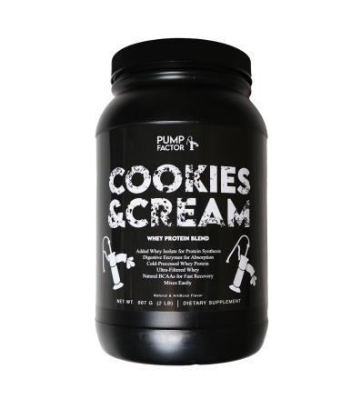 Whey Protein Powder - Cookies & Cream - 2 lbs - 24g of Protein - for Men & Women - Post Workout Nutrition Blend (Cookies & Cream)