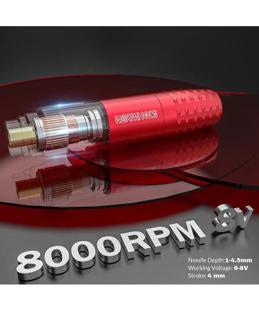 Wormhole Tattoo Kit WTK134: Complete Rotary Tattoo Machine Pen Kit with Cartridge Needles - Red | Ideal for Beginners and Tattoo Artists - Buy Online on GoSupps.com
