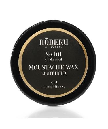 Noeberu of Sweden Noeberu Moustache Wax Light Hold Sandalwood 25ml