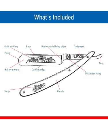 DOVO Natural Straight Razor with Bamboo Handle - Premium 1.6 cm Carbon Steel for a Smooth Shave | Buy Internationally - Buy Online on GoSupps.com