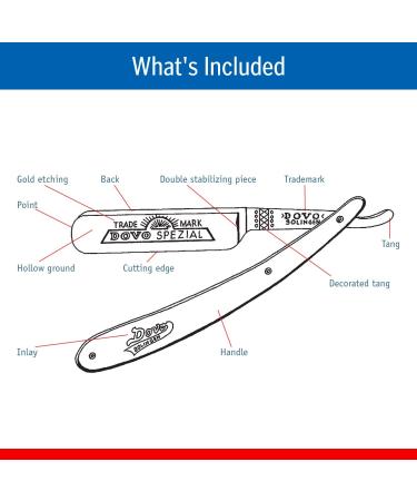 DOVO Gentleman Shave Ready Stainless Steel Straight Razor - 5/8" Yew Wood Handle | Premium International Shipping - Buy Online on GoSupps.com