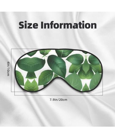 Herb Plant Leaf Print Eye Mask - Soft Double-Sided Sleep Mask for Light Blocking & Enhanced Sleep Quality - Buy Online on GoSupps.com