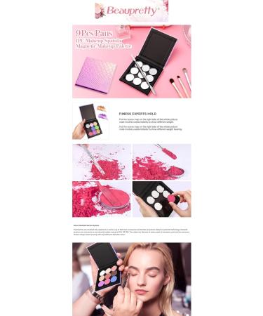 Buy Ipetboom Empty Makeup Tray | Magnetic Eyeshadow Palette & DIY Storage Box for Blush & Lipstick - Perfect for Travel - Buy Online on GoSupps.com