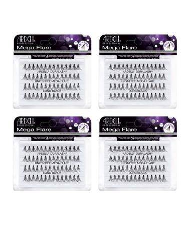 Ardell False Eyelashes Mega Individuals Knot-Free Long Black 4 Pack - Buy Online on GoSupps.com