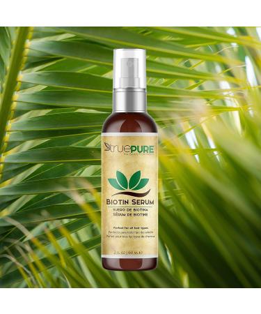 Biotin Hair Growth Serum Spray for Fine & Thinning Hair - TruePure 2oz DHT Blocking Formula - Fragrance & Sulfate Free - Buy Online on GoSupps.com