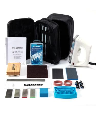 XCMAN Complete ski and snowboard set with wax iron ski wax edge tuner PTEX for tuning repair and waxing - Buy Online on GoSupps.com