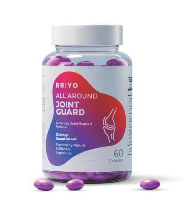 Briyo Joint Health Supplement All Around Joint Guard- with Collagen Hyaluronic Acid MSM & Boswellia Quercetin Bromelain and More for Cartilage Joint Health & Flexibility 30 Capsules