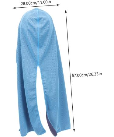 Sosoport 4PCs Cooling Face Masks for Men - Neck Gaiters Head Wraps & Protection Covers - Blue 67x28cm - Ideal for Cycling & Outdoor Activities - Buy Online on GoSupps.com