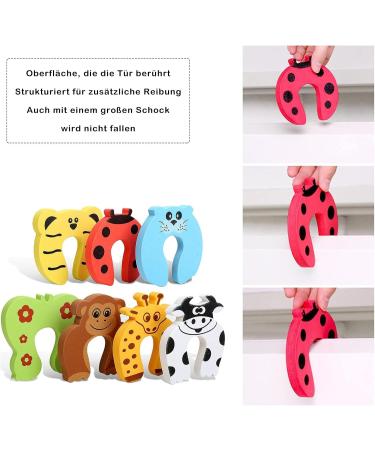 7-Piece Child Safety Door Stopper Foam Set | Finger Pinching Protection for Kids | Clamping Protection for Doors and Windows - Buy Online on GoSupps.com