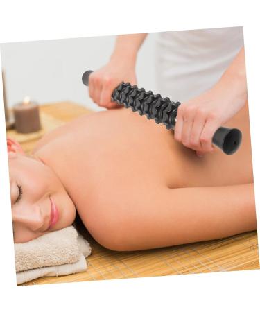 Muscle Massage Roller Hand & Leg Stick Fascia Massage Device for Neck & Body - 43x3cm Black - Buy Online on GoSupps.com