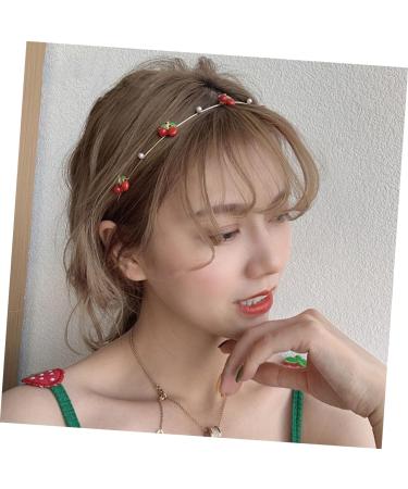 MAGICLULU Strawberry Headband Accessories Braided Hair Headbands Cupid Halloween Decor Head Band Hair Bands for Decorative Hairband Make up Miss Clothing Alloy (iron) - Buy Online on GoSupps.com