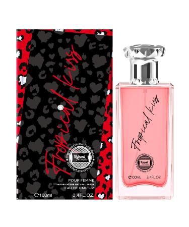 Hybrid & Company Women Tropical Kiss Pour Femme Eau De Parfum Vaporisateur Natural Spray 3.4 Fl Oz