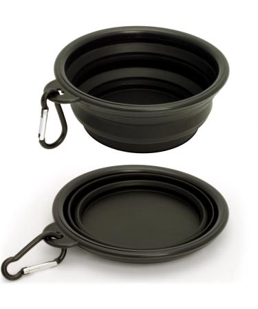 iGadgitz Set of 2 Foldable Silicone Dog Bowls - Portable Food & Water Feeding Dish for Travel - Buy Online on GoSupps.com