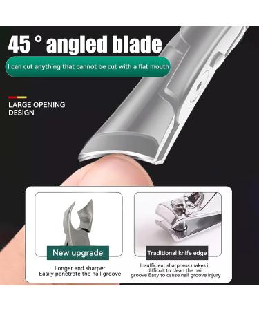 Nail Clippers for Thick Nails - Professional Stainless Steel Toenail Clippers with Wide Jaw Opening Heavy Duty Fingernail Clippers for Men and Women Ultra Sharp Nail Cutter with Ergonomic Handle - Buy Online on GoSupps.com