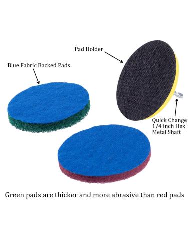 Srutueo 4 Inch Drill Power Brush Tile Scrubber Scouring Pads Cleaning Kit Heavy Duty Household Cleaning Tool (Drill NOT Included) - Buy Online on GoSupps.com