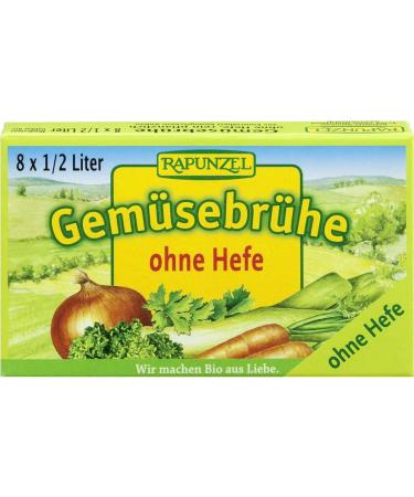 Cubes de bouillon et l gumes sans levure (vert clair) BIO 8 x 10 g - Raiponce
