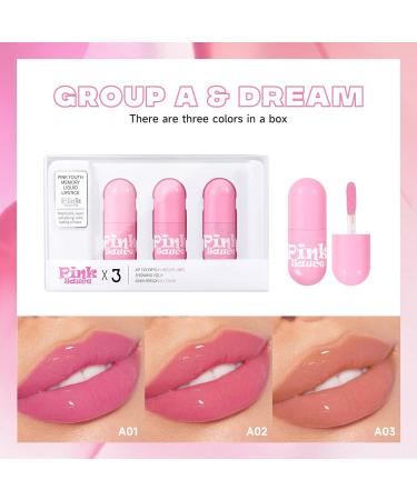 KISSIO Lip Gloss Set - 3 PCS Moisturizing & Pigmented Liquid Lipstick Non-Sticky Shine for Plumper Lips Cruelty-Free - 0.19 oz Each - Buy Online on GoSupps.com