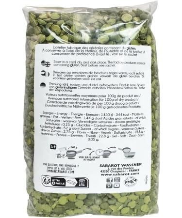  Sabarot Erbsen Green semi-dried 1 kg - Buy Online on GoSupps.com