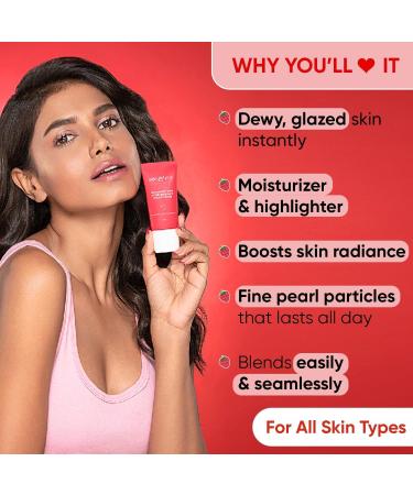 Strawberry Dew Strobe Cream for Face | Skin Radiance Cream | Moisturizer & Highlighter for Face | for Dewy Glazed Instant Glow | Boosts Hydration| for Women & Men | 30ml - Buy Online on GoSupps.com