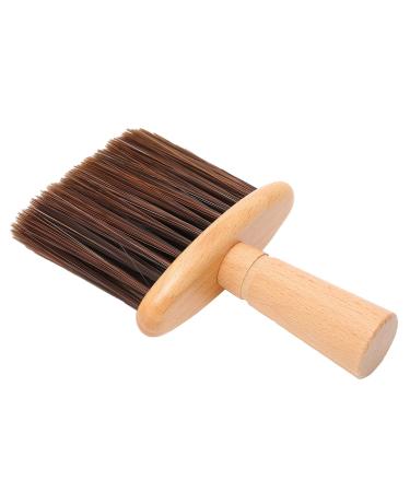 Qukaim Neck Duster Hair Cutting Brush Neck Duster Professional Barber Face Cleaning Hairbrush Brownfor Beard Trimming and Hair Cutting