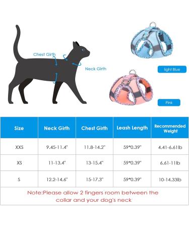BriFit Cat Dishes & Adjustable Harness - Reflective Outbreak-Proof Soft Vest for Cats & Puppies (Pink XS) | International Shipping Available - Buy Online on GoSupps.com