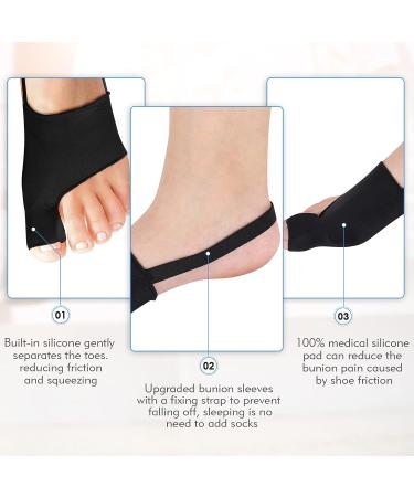 Buy Bunion Corrector & Toe Separator Orthopedic Bunion Splints & Pain Relief Socks for Hallux Valgus | Non-Surgical Treatment - Buy Online on GoSupps.com