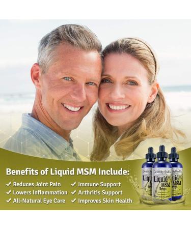 Dexterity Health Liquid MSM Drops 3-Pack - 4 oz. Dropper Bottles, Vegan & Non-GMO, Organic MSM & Vitamin C for Optimal Health - Buy Online on GoSupps.com