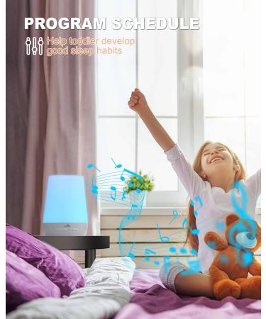 Portable Baby Sound Machine with Night Light | 34 Soothing Sounds | Remote Control via App-WiFi | Ideal for Adults, Kids, Travel | BABYMUST BM01 - Buy Online on GoSupps.com