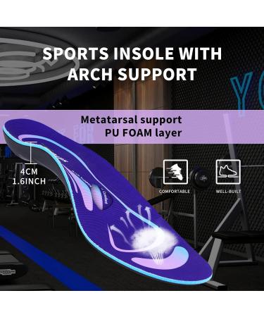 Plantar Fasciitis Arch Support Insoles for Women | Athletic Orthopedic Shoe Inserts | Gel Metatarsalgia Relief for Flat Feet & Overpronation | EU Size 41-43 28cm - Buy Online on GoSupps.com