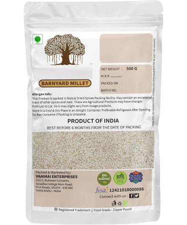 DK Barnyard Millet/Kuthiravali/Jhangora/Odalu/Kavadapullu 500 g - Buy Online on GoSupps.com