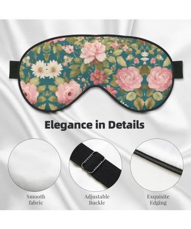 Blossom Flower Print Ultra-Soft Light-Blocking Eye Mask | Optimal Comfort & Restful Sleep - Shop Internationally - Buy Online on GoSupps.com