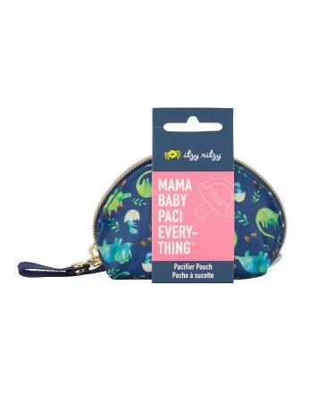 Itzy Ritzy Everything Storage Pouch - Dinosaur Print | Holds 2 Pacifiers, Attaches to Diaper Bag & Stroller | Perfect for Earbuds, Chargers, Change, Disposable Bags - Buy Online on GoSupps.com