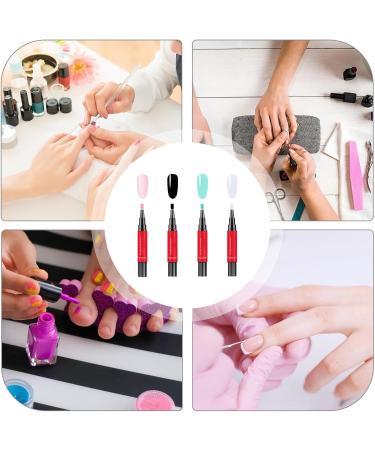  Zibeem Gel Nail Pens 4 Pack Gel Nail Pen Set Durable 12 Colors Quick Dry Nail Art Pen for Women and Girls - Buy Online on GoSupps.com