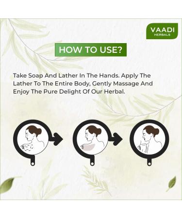 Vaadi Herbals Refreshing Lemon & Basil Soap - 6 Pack (75g Each) | Natural Herbal Cleanser for All Skin Types | International Shipping Available - Buy Online on GoSupps.com