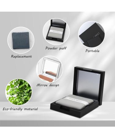 LuckyOpt 200 Face Oil Blotting Sheets with Mirror Travel Box& Puff Linen Fiber Gentle Blotting Paper for Oily Skin Not Destroy Base Makeup (Bamboo Charcoal Refill 400sheets) - Buy Online on GoSupps.com