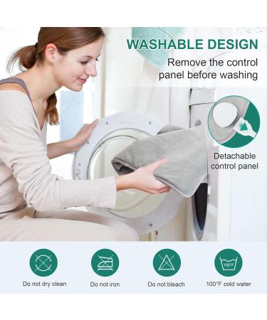 Buy Nalezuns Electrical Heating Cushion for Back & Shoulder - 61x94 cm Quick Heating 6 Temperature Levels Washable Flannel | Perfect for Pain Relief - Buy Online on GoSupps.com