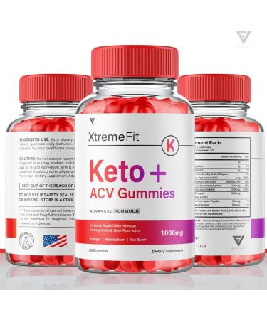 Xtreme Fit Keto ACV Gummies for Weight Loss - 60 Gummies - Shark Tank Apple Cider Vinegar Oprah Winfrey - XtremeFit - Buy Online on GoSupps.com