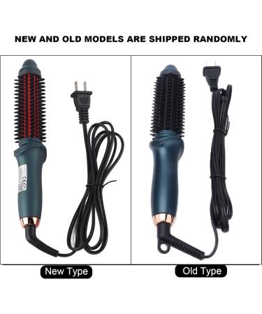 MJKO Green Portable 2-in-1 Curling Brush | Dual Purpose Hair Tool for Straight & Curly Styles | US Plug 110V - Buy Online on GoSupps.com
