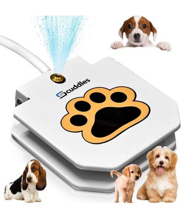 Scuddles Dog Water Fountain - Large Water Fountain for Small to Medium Dogs - Dispenser fountain for Pets - Activated Sprinkler Dog Sprinkler Dog Toys for Large Or Small Dog Bowl Alternative