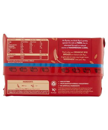 Ryvita Original Rye Crispbread 8.8 oz 2 pk - Healthy Whole Grain Snack - Buy Online on GoSupps.com