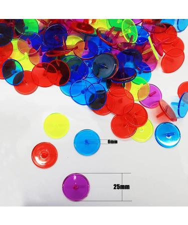 VEASAERS Golf Ball Markers Bulk - 50/100/150 Pcs Multicolor Position Markers - Transparent Plastic 25mm Flat Round Accessories - Buy Online on GoSupps.com