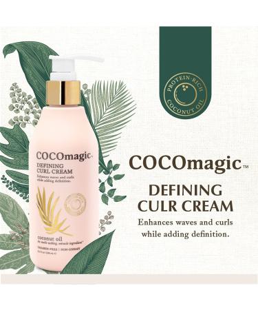 Cocomagic Defining Curl Cream - Extra Frizz Control Split End Protection Paraben & Cruelty Free | Made in USA (8 oz - Buy Online on GoSupps.com