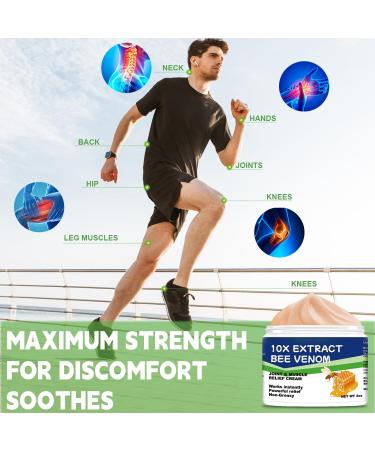 Buy Bee Venom Muscle Cream | Maximum Strength Joint & Bone Relief for Arthritis & Pain | Fast-Acting Formula for Shoulder Back Neck & More - International Shipping - Buy Online on GoSupps.com