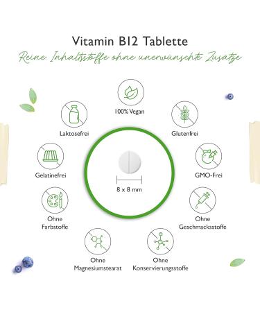 Premium Vegan Vitamin B12 Lozenges - 365 Lemon Flavored Methylcobalamin - High Dosage & Lab Tested - Buy Online on GoSupps.com